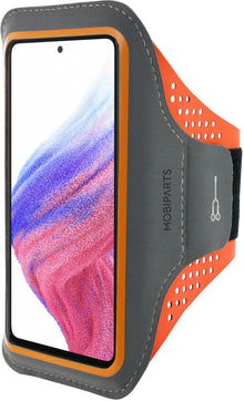 Mobiparts Comfort Fit Sport Armband Samsung Galaxy A53 5G (2022) Neon Orange