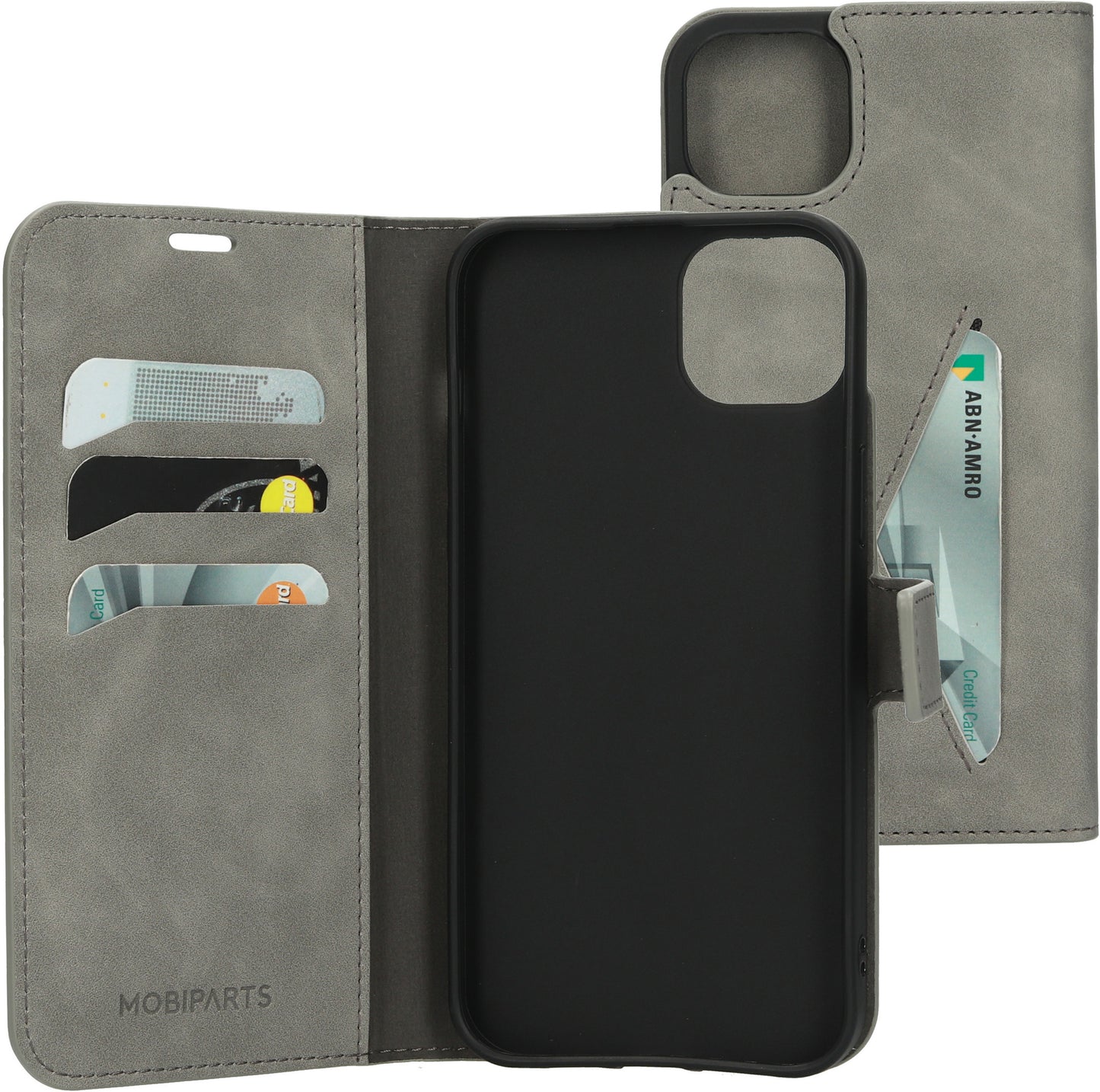 Mobiparts Classic Wallet Case Apple iPhone 14 Plus Granite Grey