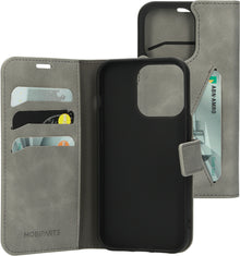 Mobiparts Classic Wallet Case Apple iPhone 14 Pro Granite Grey