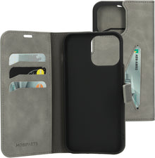 Mobiparts Classic Wallet Case Apple iPhone 14 Pro Max Granite Grey