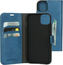 Mobiparts Classic Wallet Case Apple iPhone 14 Plus Steel Blue