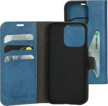 Mobiparts Classic Wallet Case Apple iPhone 14 Pro Steel Blue