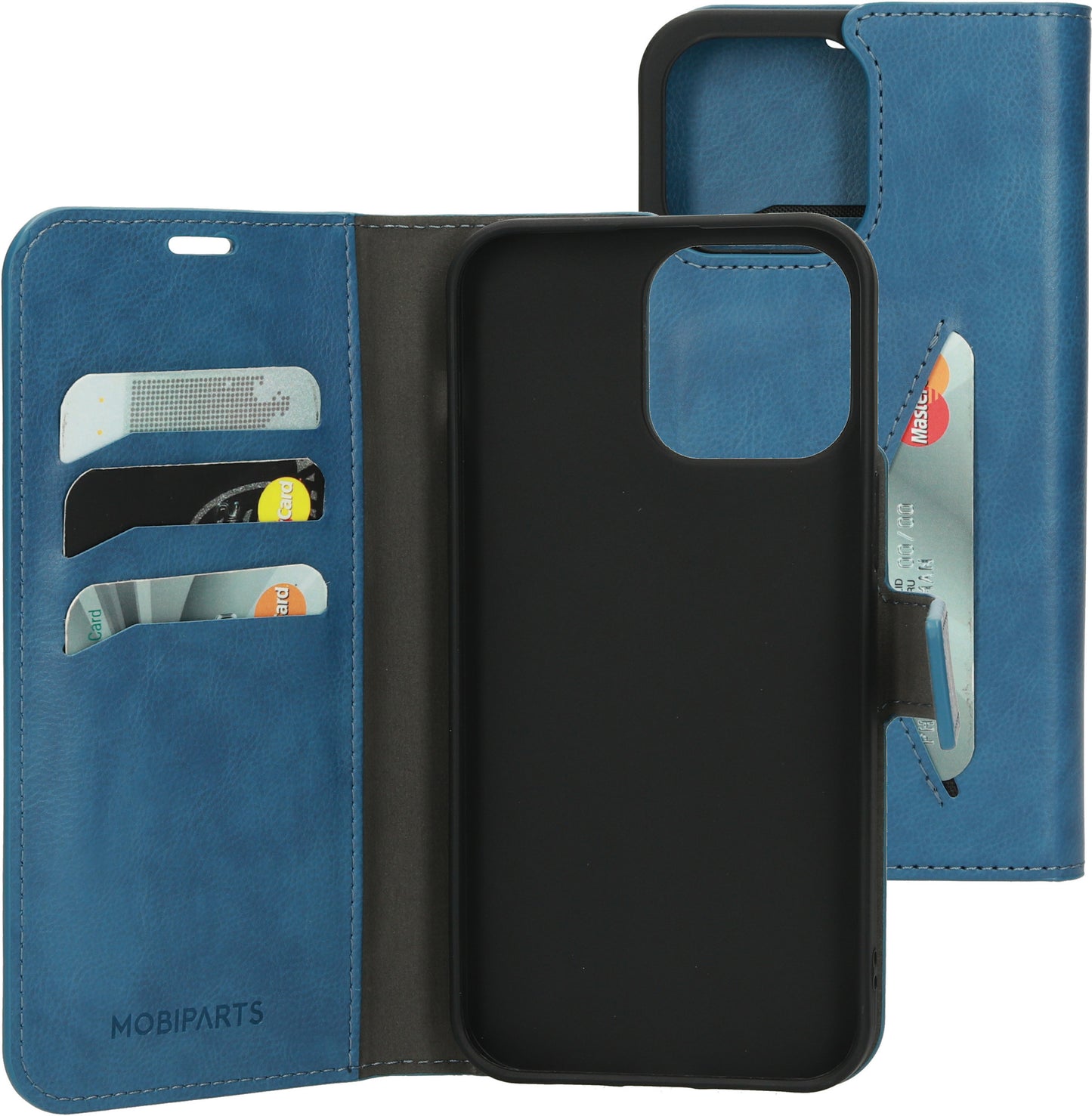 Mobiparts Classic Wallet Case Apple iPhone 14 Pro Max Steel Blue