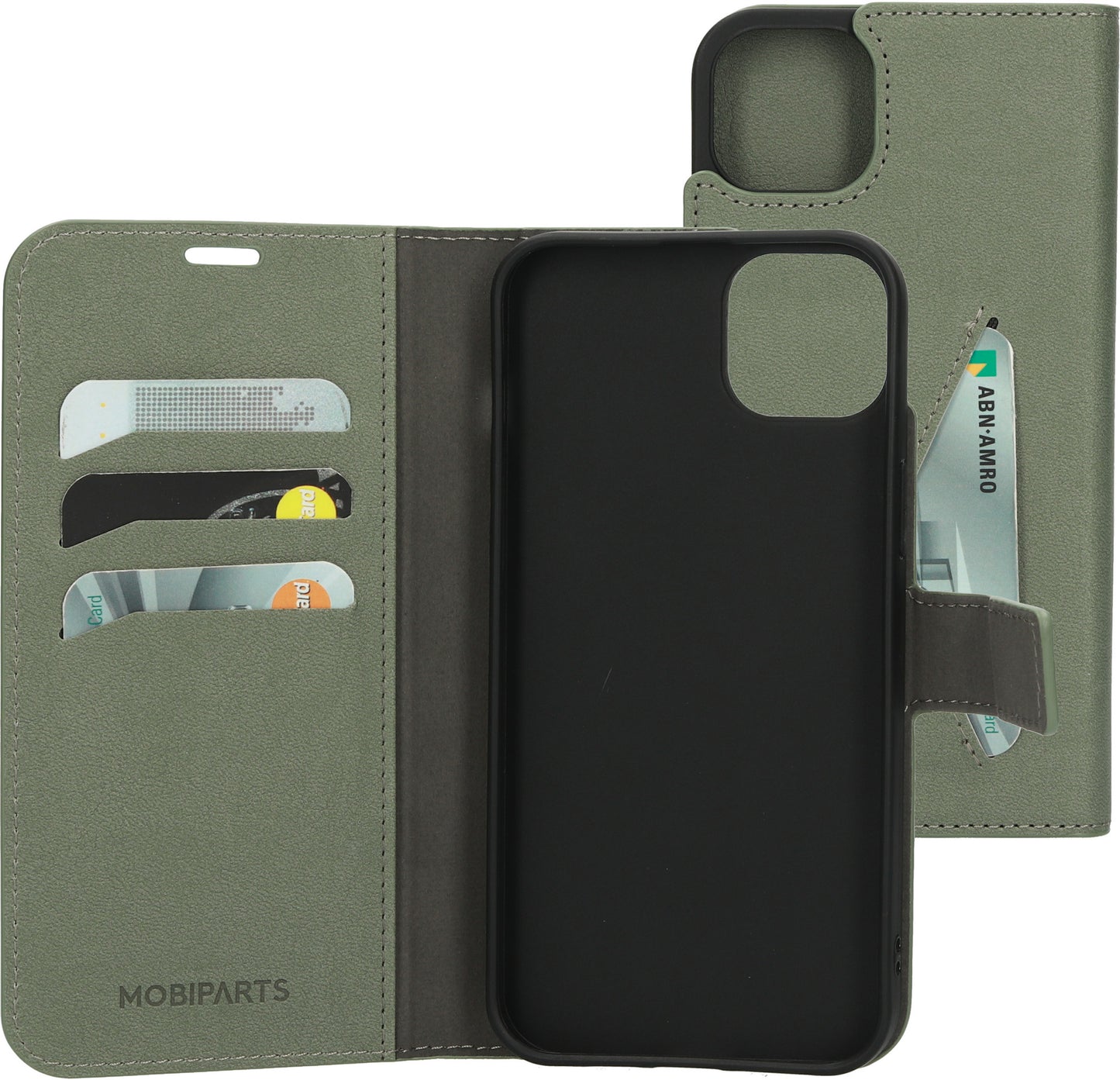 Mobiparts Classic Wallet Case Apple iPhone 14 Plus Stone Green