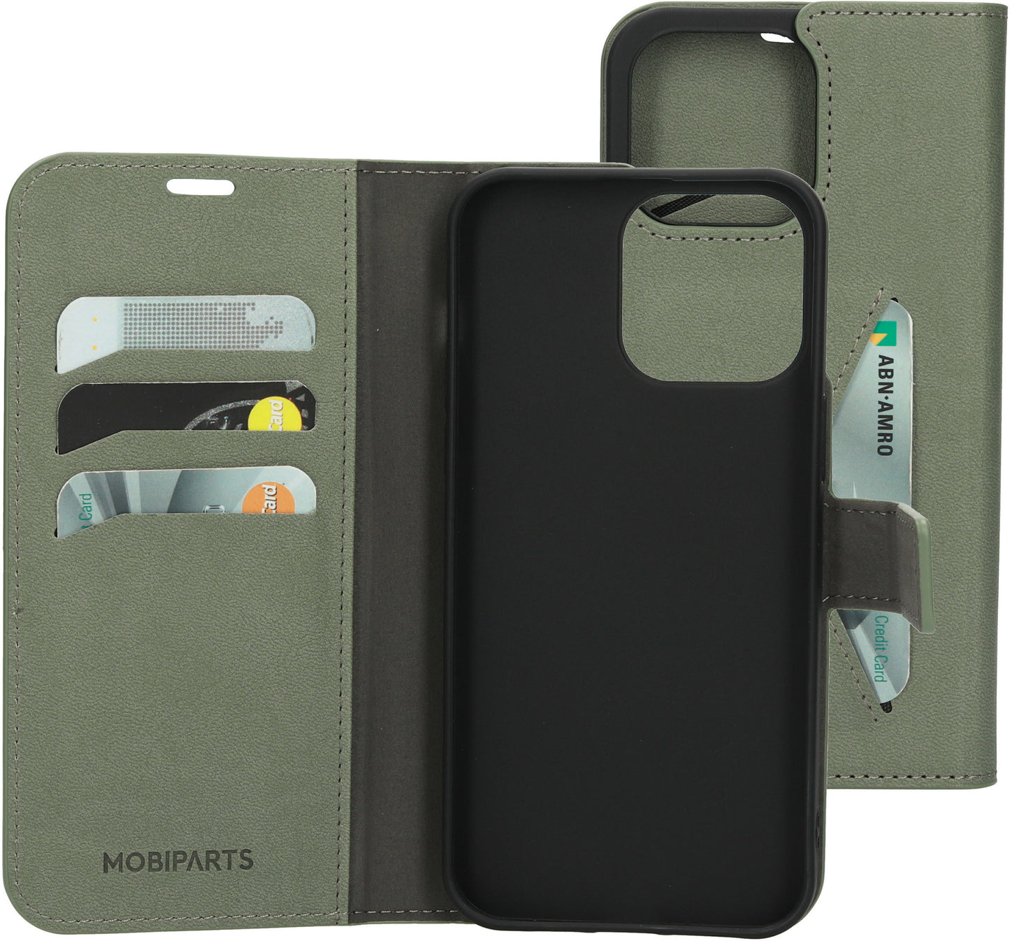 Mobiparts Classic Wallet Case Apple iPhone 14 Pro Max Stone Green