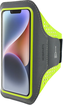 Mobiparts Comfort Fit Sport Armband Apple iPhone 14 Neon Green