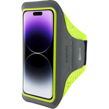 Mobiparts Comfort Fit Sport Armband Apple iPhone 14 Pro Neon Green