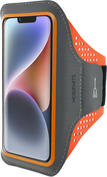 Mobiparts Comfort Fit Sport Armband Apple iPhone 14 Neon Orange