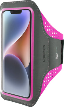 Mobiparts Comfort Fit Sport Armband Apple iPhone 14 Neon Pink
