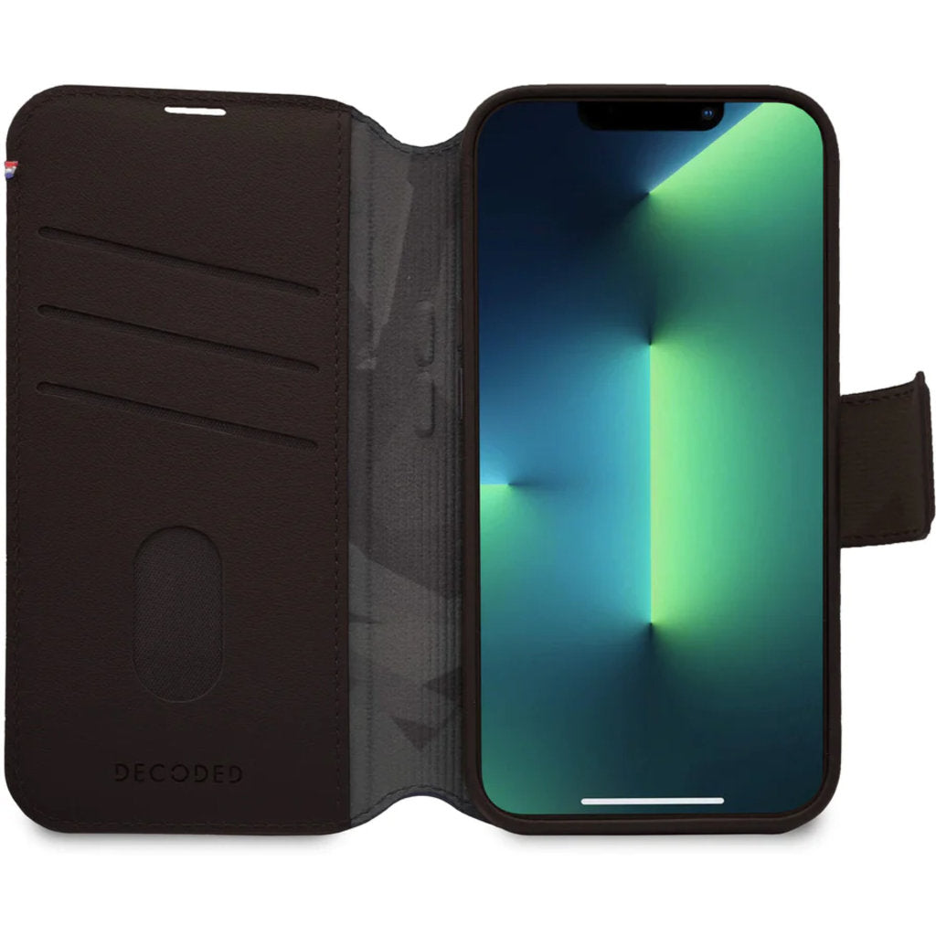 Decoded Leather Detachable Wallet Apple iPhone 14 Pro Chocolate Brown
