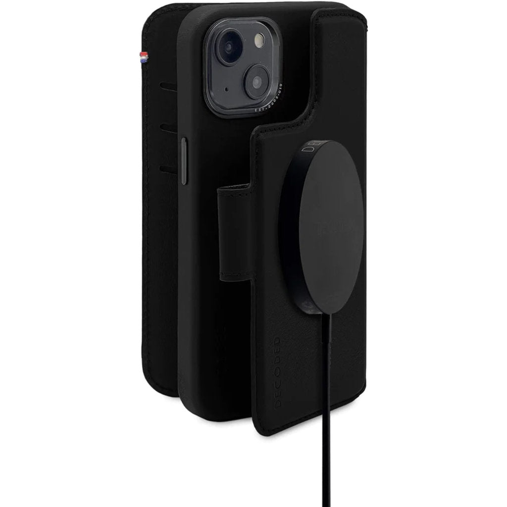 Decoded Leather Detachable Wallet Apple iPhone 14 Plus Black