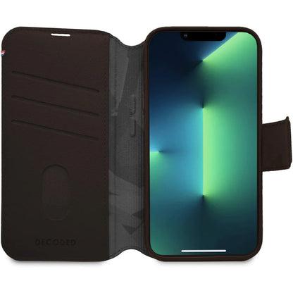 Decoded Leather Detachable Wallet Apple iPhone 14 Plus Chocolate Brown