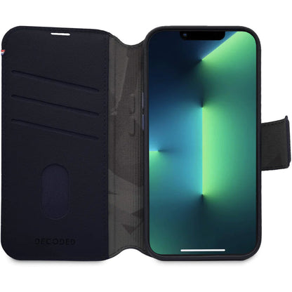 Decoded Leather Detachable Wallet Apple iPhone 14 Plus Navy