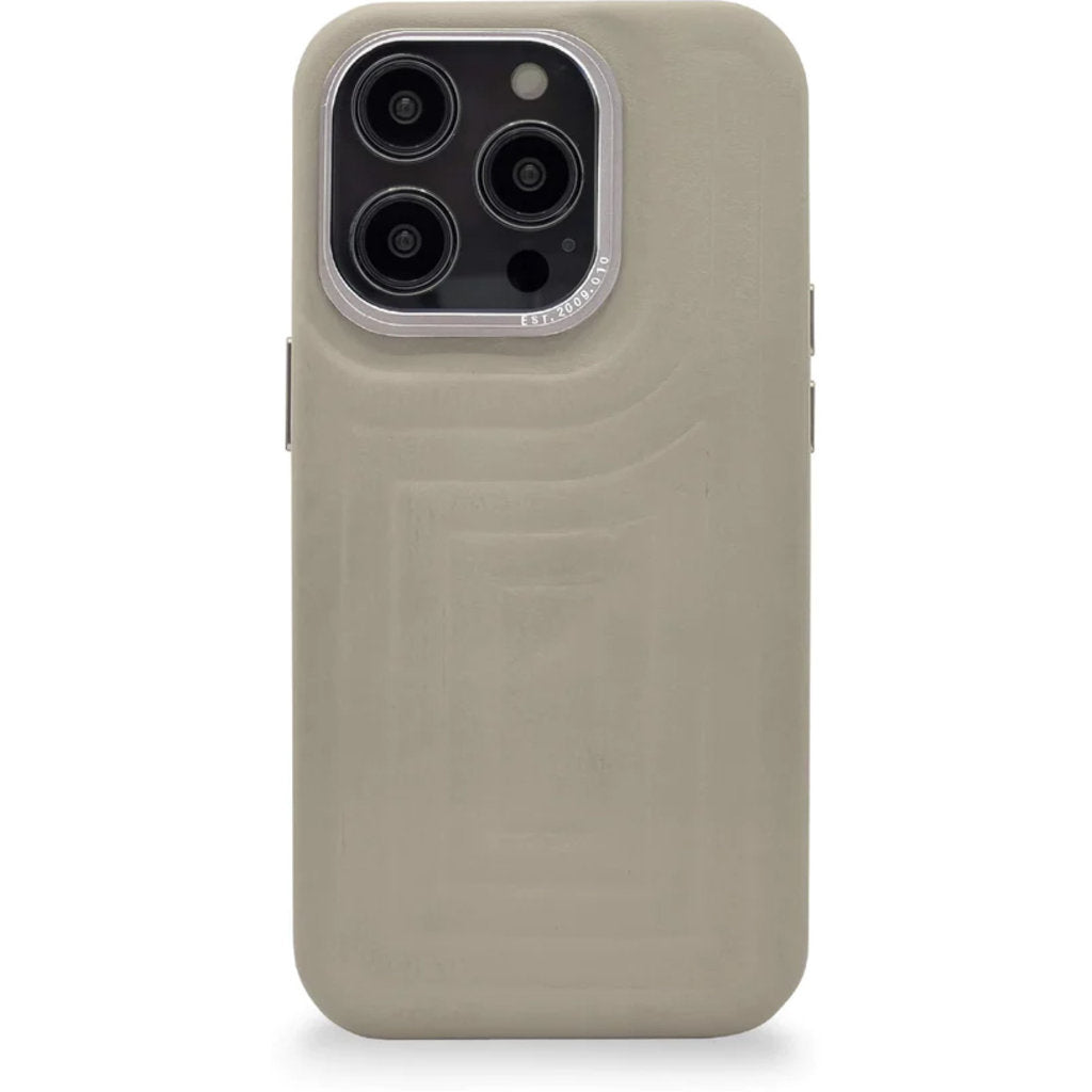 Decoded Leather Embossed Backcover Apple iPhone 14 Pro Max Clay