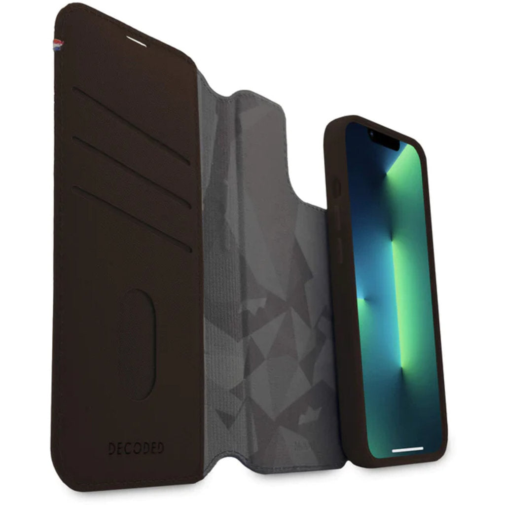 Decoded Leather MagSafe Modu Wallet for iPhone 6.7 Chocolate Brown