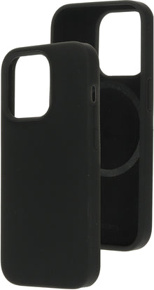 Mobiparts Silicone  Cover Apple iPhone 14 Pro Black (Magsafe Compatible)