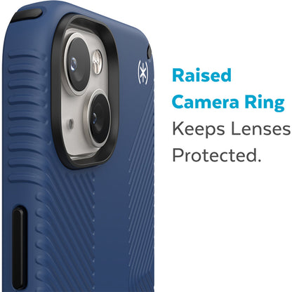 Speck Presidio2 Grip + MS Apple iPhone 14 Plus/15 Plus Coastal Blue -  with Microban