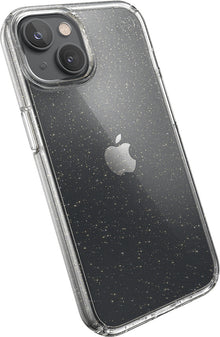 Speck Presidio Perfect Clear Glitter Apple iPhone 14 Clear / Gold Glitter - with Microban