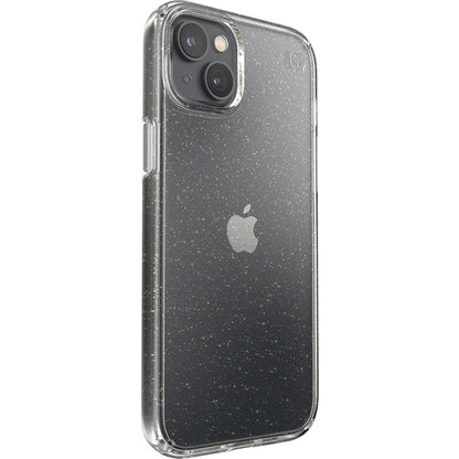 Speck Presidio Perfect Clear Glitter Apple iPhone 14 Plus/15 Plus Clear / Gold Glitter - with Microban