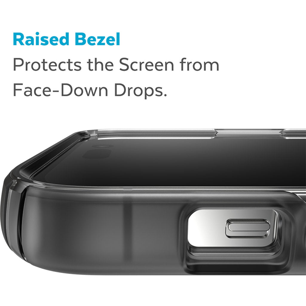 Speck Presidio Perfect Clear Mist Apple iPhone 14 Pro Obsidian Black - with Microban