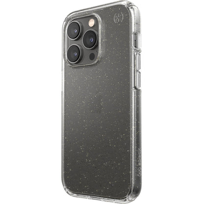Speck Presidio Perfect Clear Glitter Apple iPhone 14 Pro Clear / Gold Glitter - with Microban