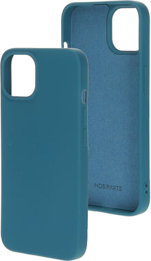 Mobiparts Silicone Cover Apple iPhone 14 Blueberry Blue