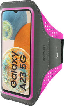 Mobiparts Comfort Fit Sport Armband Samsung Galaxy A23 5G (2022) Neon Pink