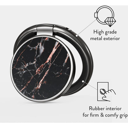 Burga Phone Ring Holder - Rose Gold Marble