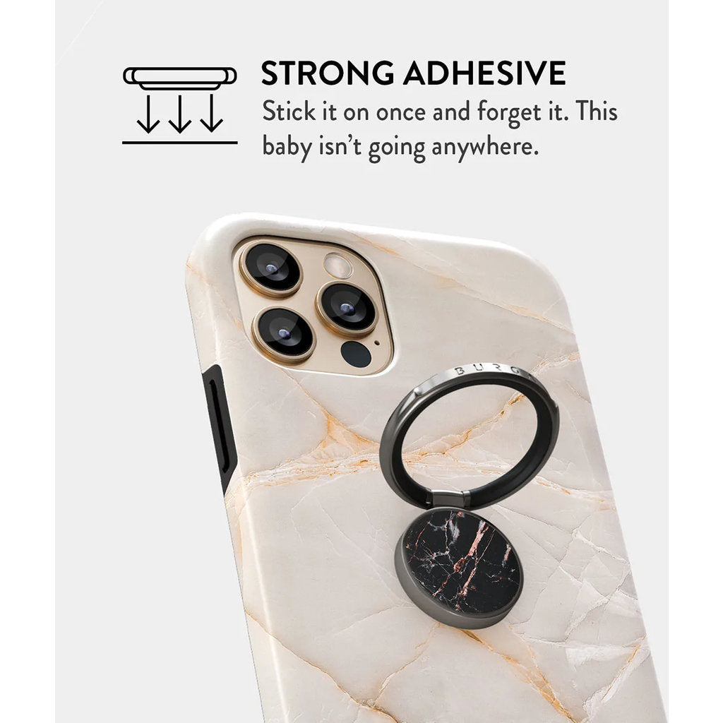 Burga Phone Ring Holder - Rose Gold Marble