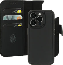 Mobiparts Leather 2 in 1 Wallet Case Apple iPhone 15 Pro Black
