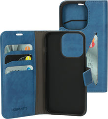 Mobiparts Classic Wallet Case Apple iPhone 15 Pro Steel Blue
