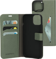 Mobiparts Classic Wallet Case Apple iPhone 15 Stone Green