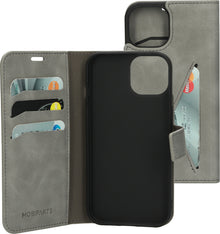 Mobiparts Classic Wallet Case Apple iPhone 15 Granite Grey