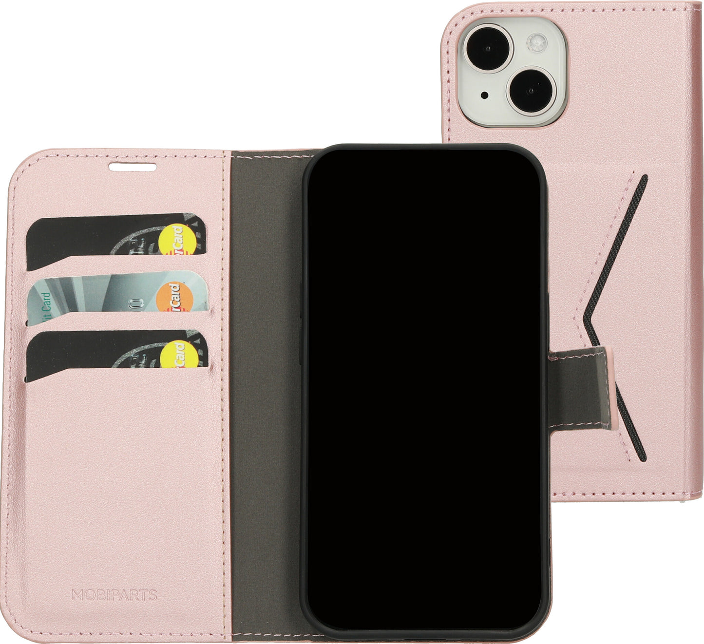 Mobiparts Classic Wallet Case Apple iPhone 15 Pink