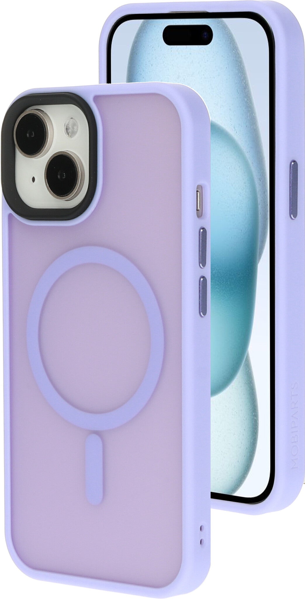 Mobiparts Hardcover Apple iPhone 15 Satin Lila (Magsafe Compatible)