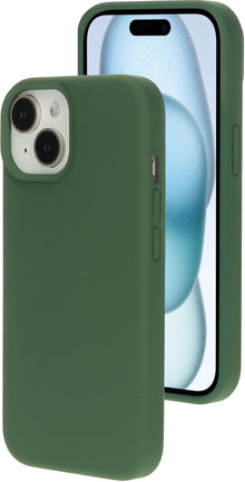 Mobiparts Silicone Cover Apple iPhone 15 Forest Green