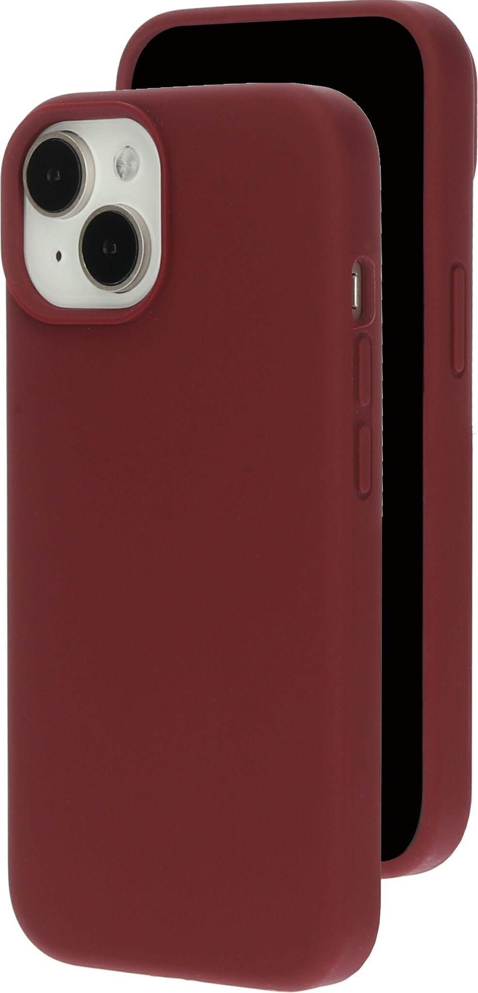 Mobiparts Silicone Cover Apple iPhone 15 Plum Red