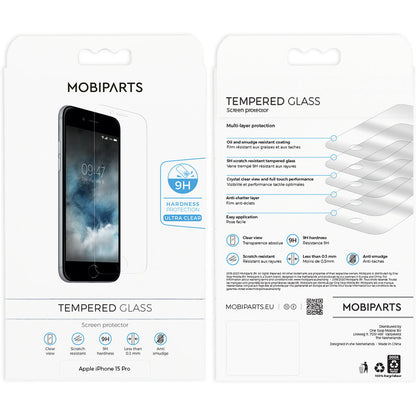 Mobiparts Regular Tempered Glass Apple iPhone 15 Pro