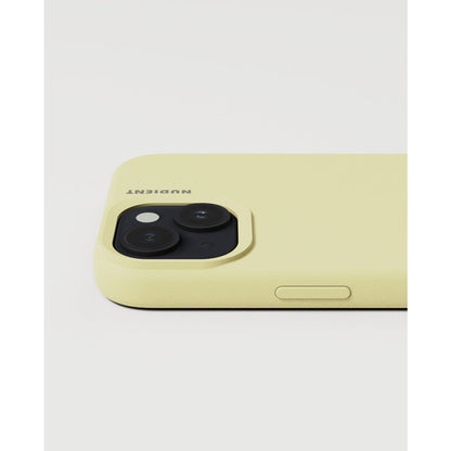 Nudient Base Case iPhone 15 Pale Yellow