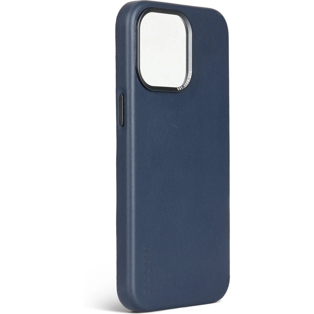 Decoded Leather Backcover Apple iPhone 15 Pro Navy