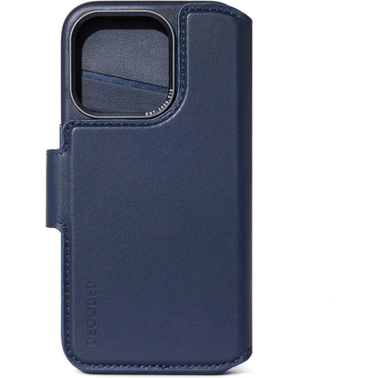Decoded Leather Detachable Wallet Apple iPhone 15 Pro Navy