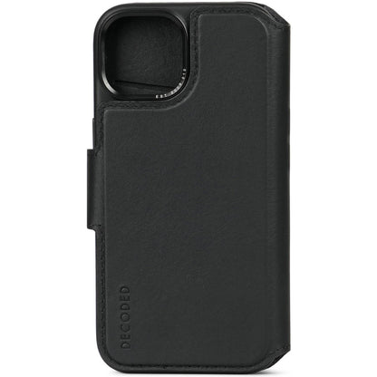 Decoded Leather Detachable Wallet Apple iPhone 15 Black