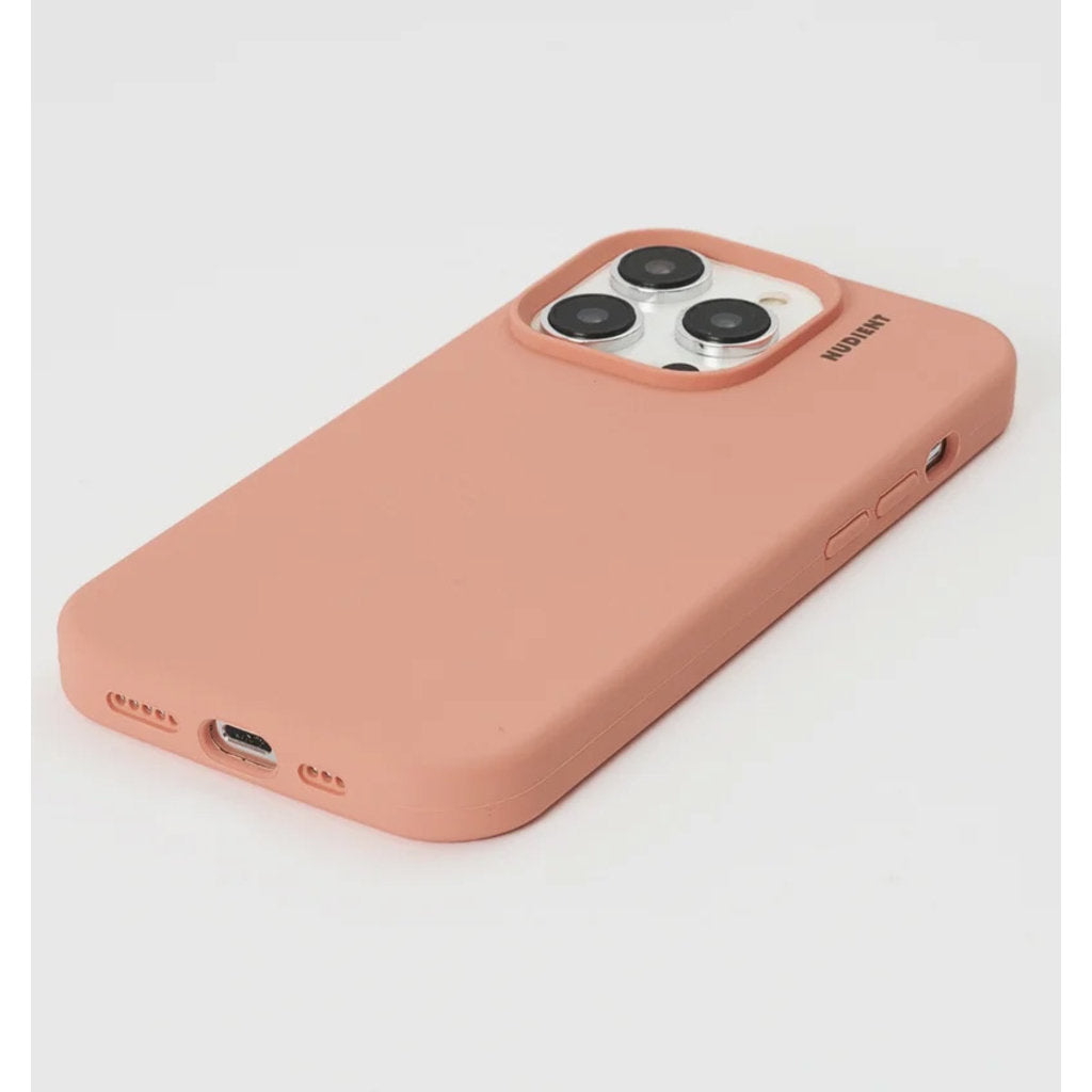 Nudient Base Case iPhone 14 Pro Peach Orange