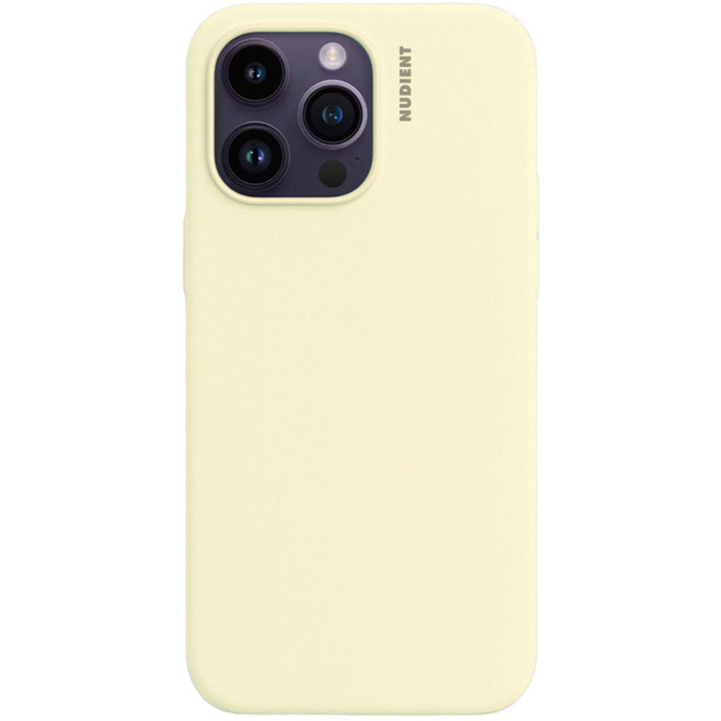 Nudient Base Case iPhone 14 Pro Max Pale Yellow