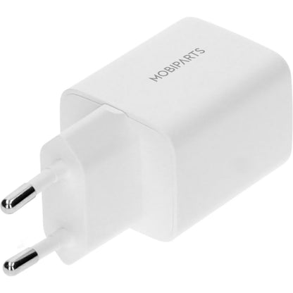 Mobiparts GaN Wall Charger Dual USB-C 35W White (with PD)