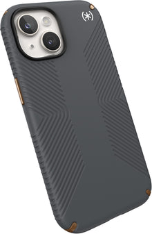 Speck Presidio2 Grip Apple iPhone 15 Charcoal Grey -  with Microban