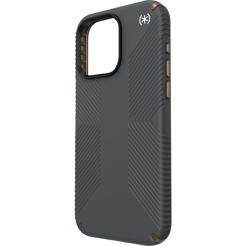 Speck Presidio2 Grip Apple iPhone 15 Pro Max Charcoal Grey -  with Microban