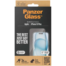 Panzerglass Apple iPhone 15 Plus - Ultra-Wide Fit with EasyAligner