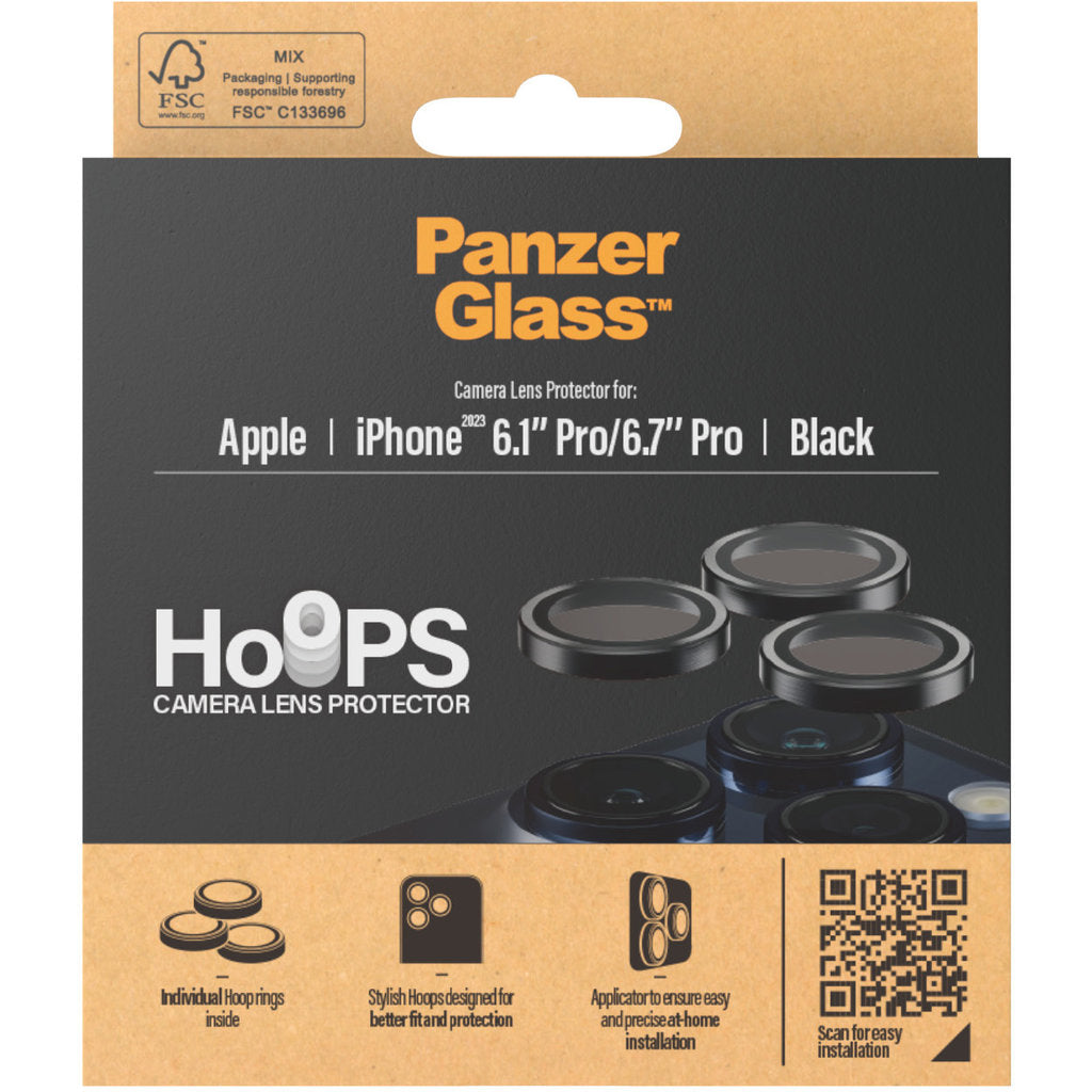 Panzerglass Hoops Rings Apple iPhone 15 Pro/15 Pro Max - Black