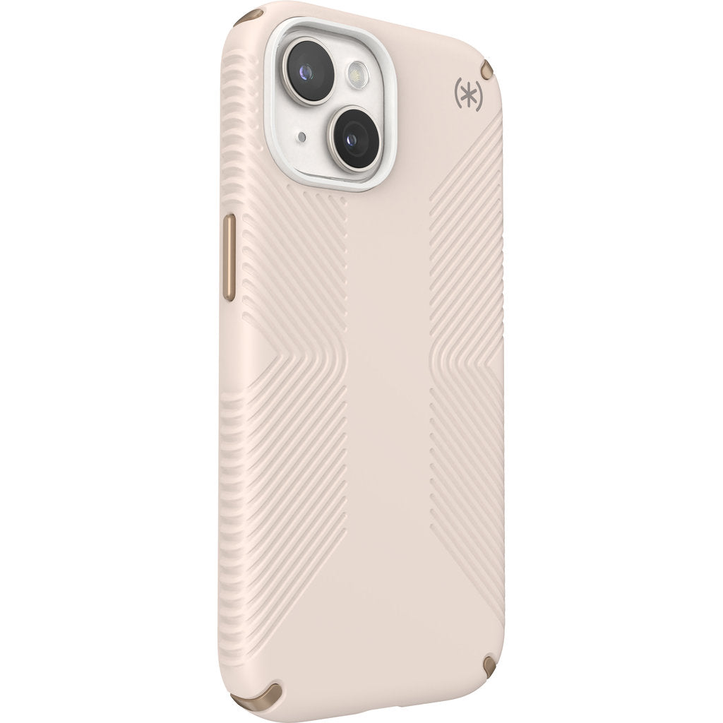 Speck Presidio2 Grip Apple iPhone 16e/15/14/13 Bleached Bone -  with Microban